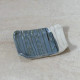 Porte-savon rectangulaire artisanal en grès - émail vert antique